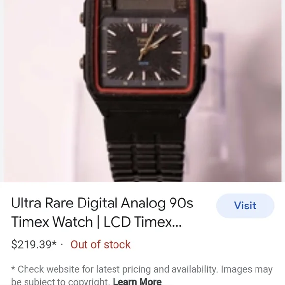 Ultra Rare Vintage Analog 90's Watch - Picture 2 of 9